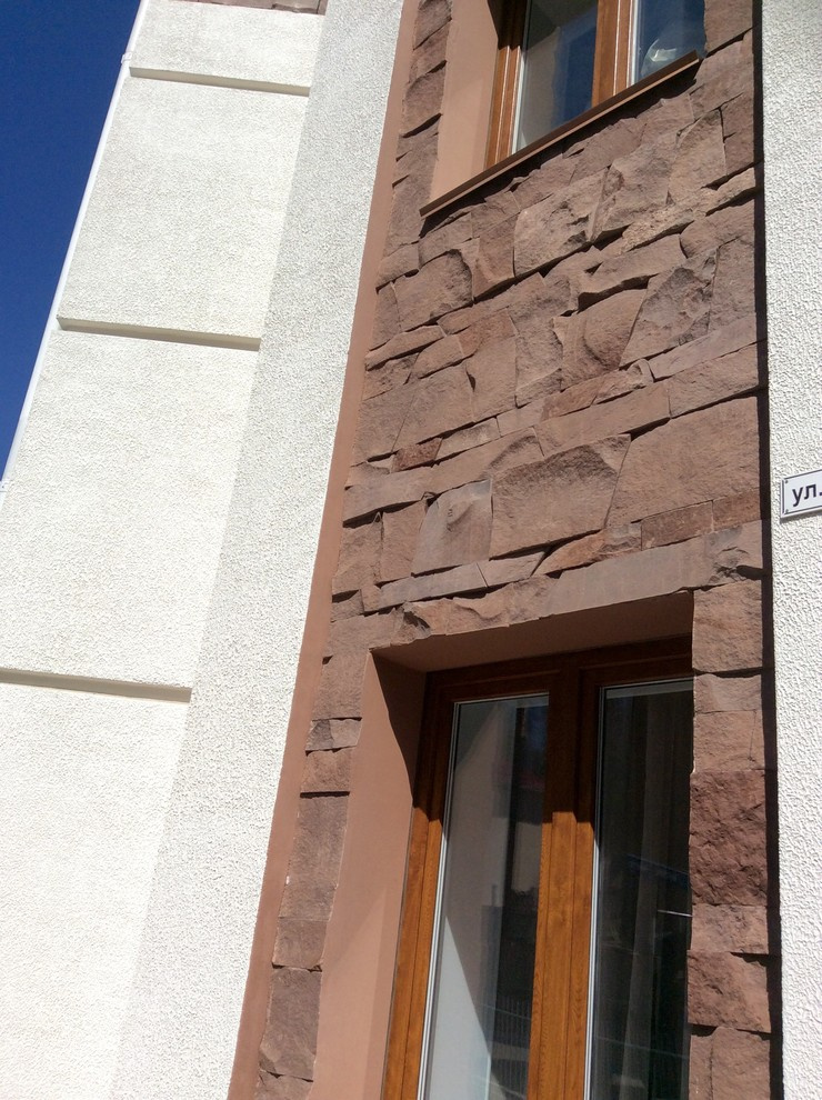 Облицовка фасадов песчаником