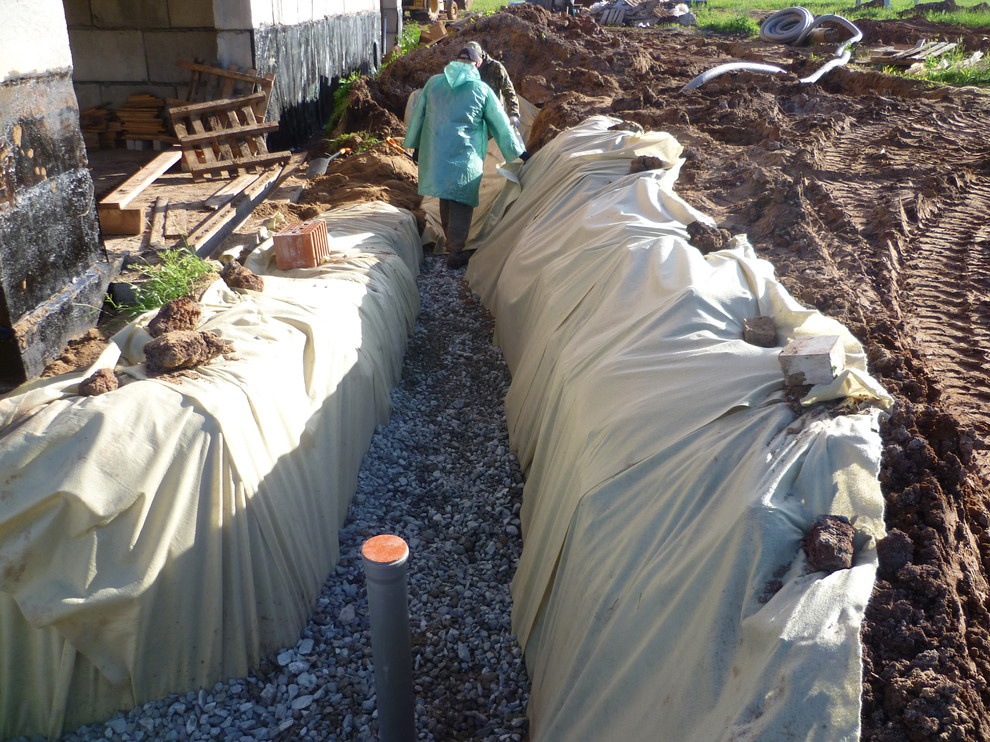 Обложка проекта: Монтаж дренажной системы