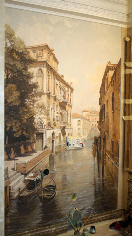 Lincrusta и роспись