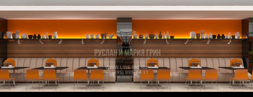 Дизайн столовой. Современный общественный интерьер