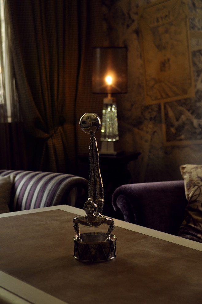 стол BAMAX с кожаной столешницей