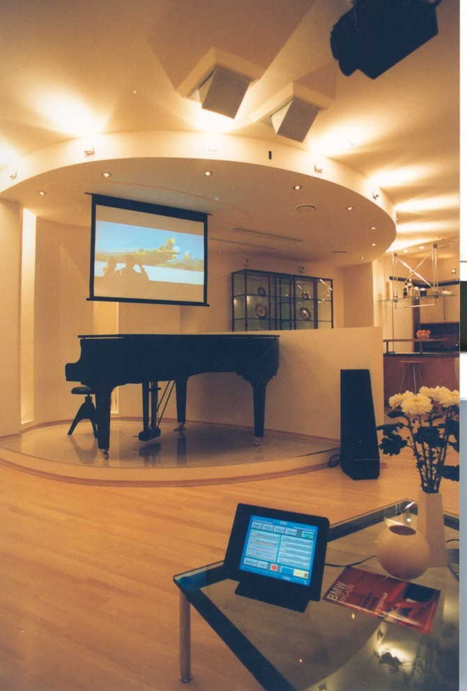 Встроенный в потолок экран