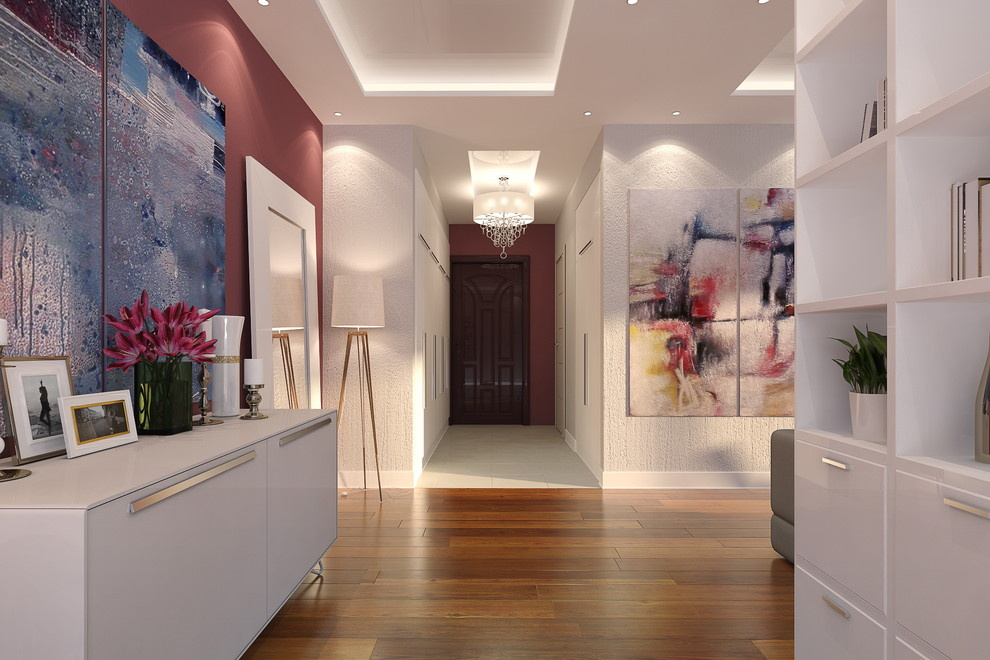 Современный интерьер трехкомнатной квартиры