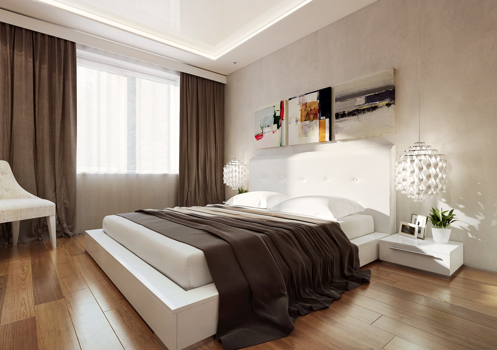 Современный интерьер трехкомнатной квартиры