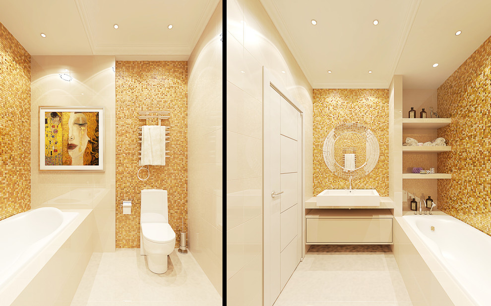 Современный интерьер трехкомнатной квартиры