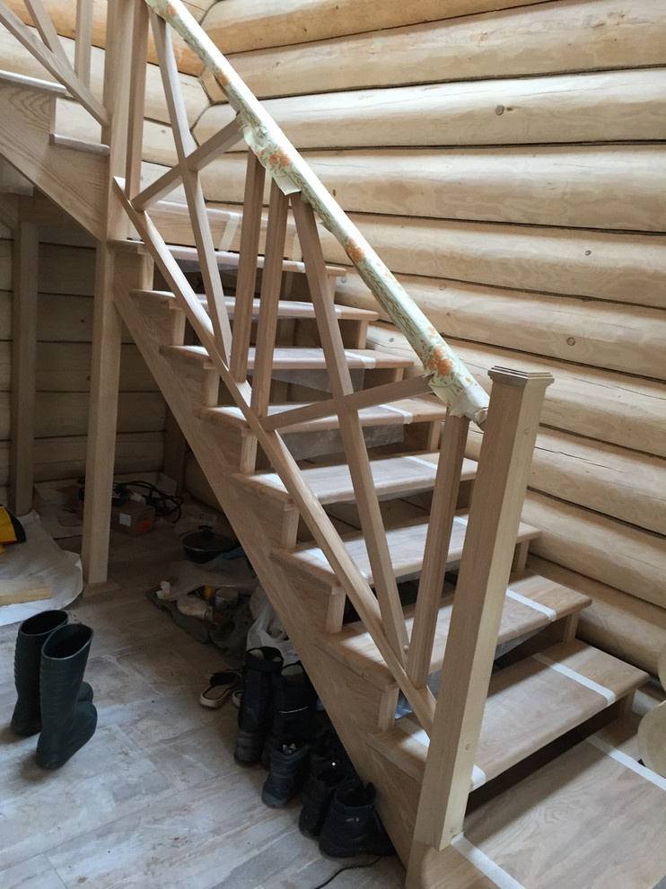 Обложка проекта: Лестница в дом из ясеня