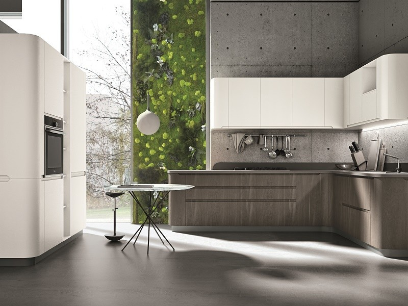 Обложка проекта: Стабилизированный мох на кухне московской квартиры