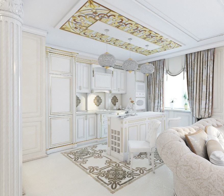 Квартира в классическом стиле для молодой семьи