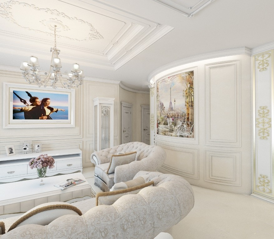 Квартира в классическом стиле для молодой семьи