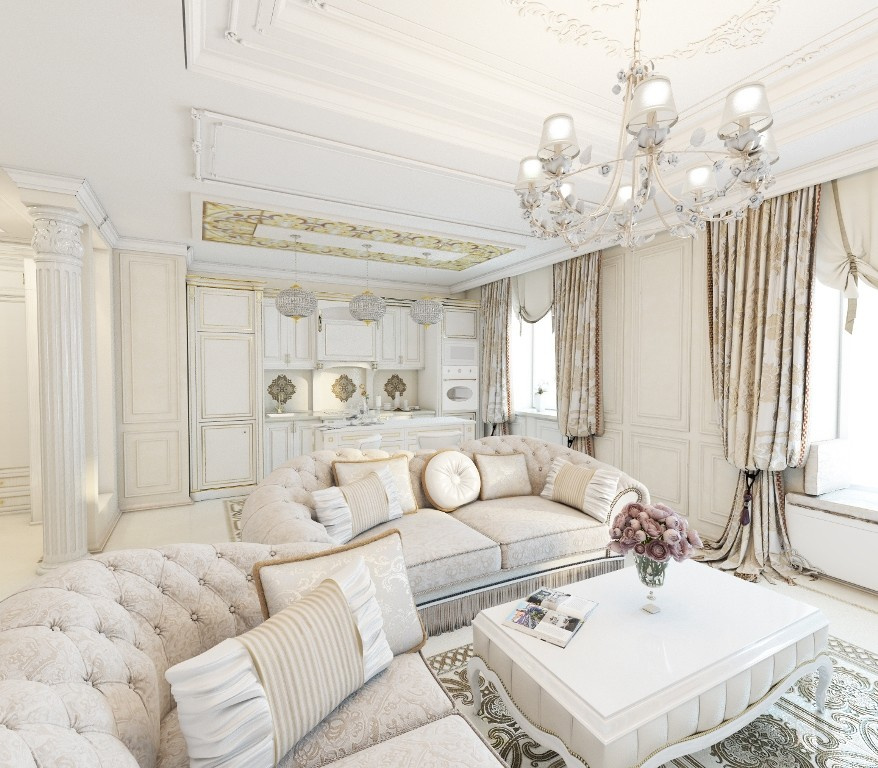 Квартира в классическом стиле для молодой семьи