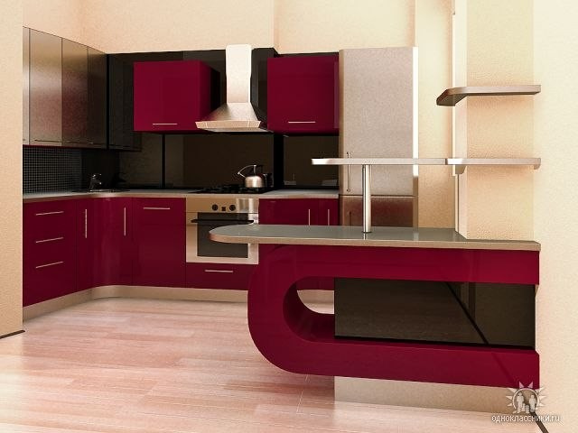 Обложка проекта: Кухня с барной стойкой
