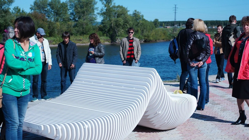 Обложка проекта: Малая архитектурная форма. Скамейка для г. Канск