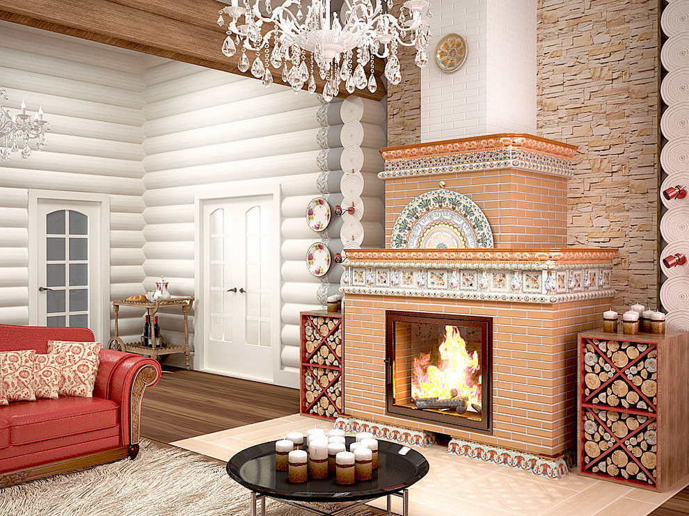 Дом из оцилиндрованного бревна, площадью 273,5м2