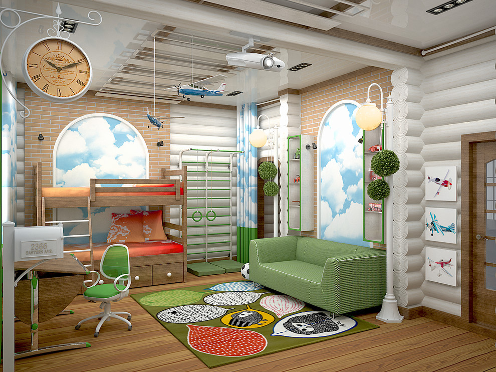 Дом из оцилиндрованного бревна, площадью 273,5м2