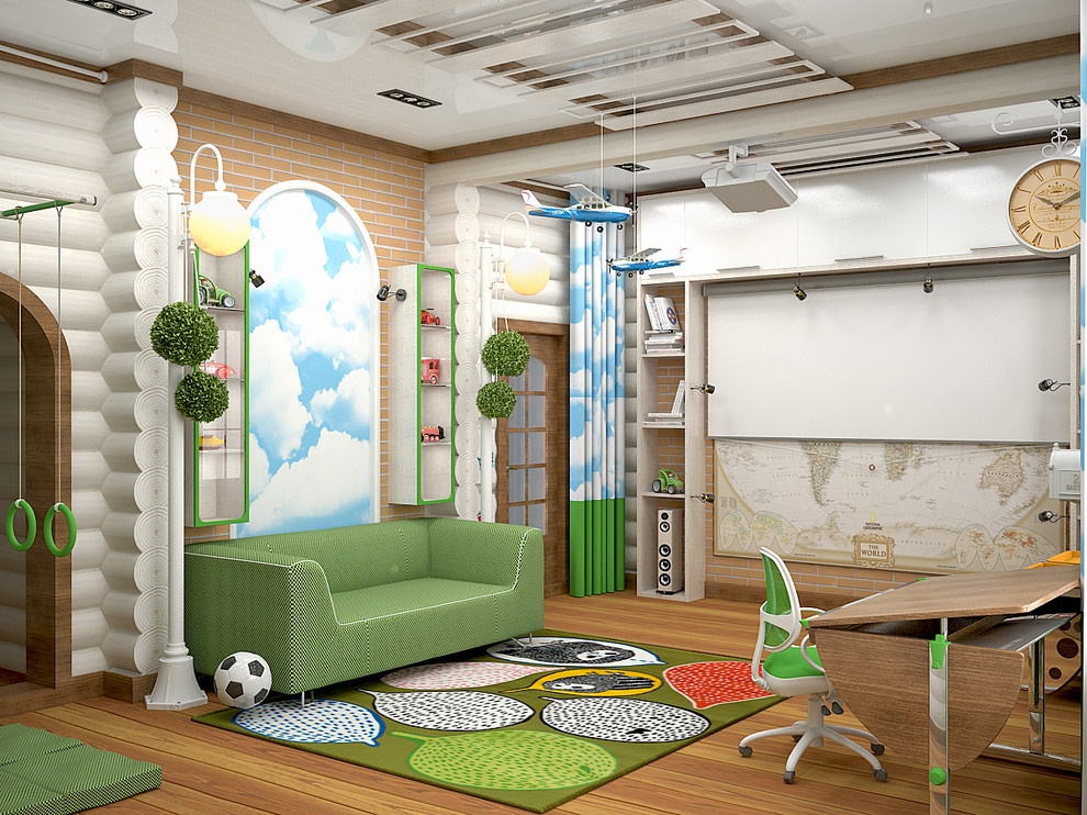 Дом из оцилиндрованного бревна, площадью 273,5м2