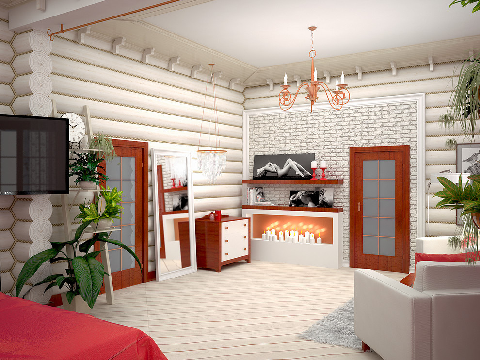 Дом из оцилиндрованного бревна, площадью 273,5м2