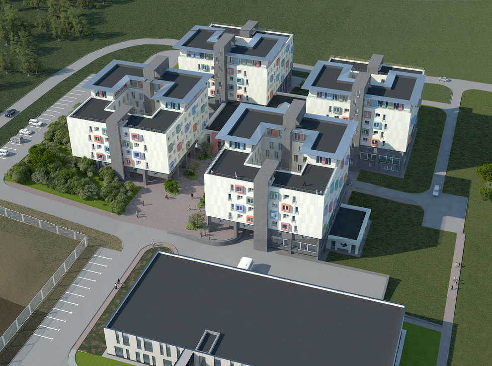 Студенческое общежитие на 500 человек