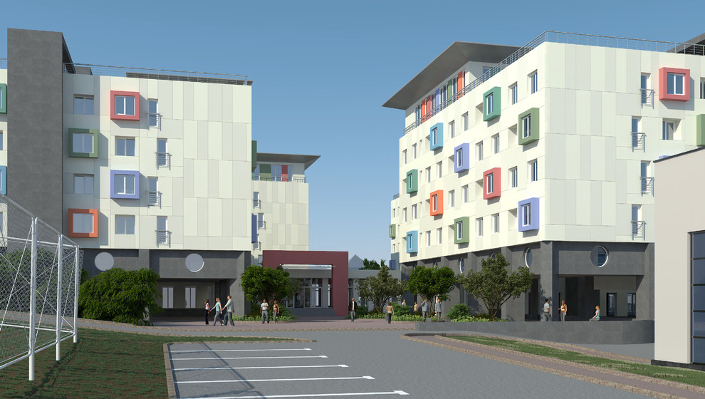 Обложка проекта: Студенческое общежитие на 500 человек