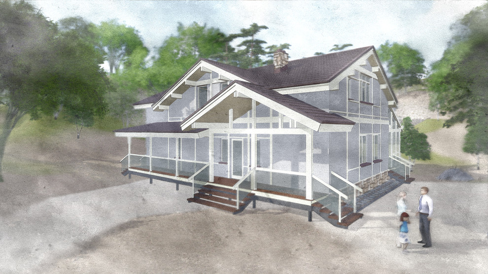 Современный фахверк по технологии СИП