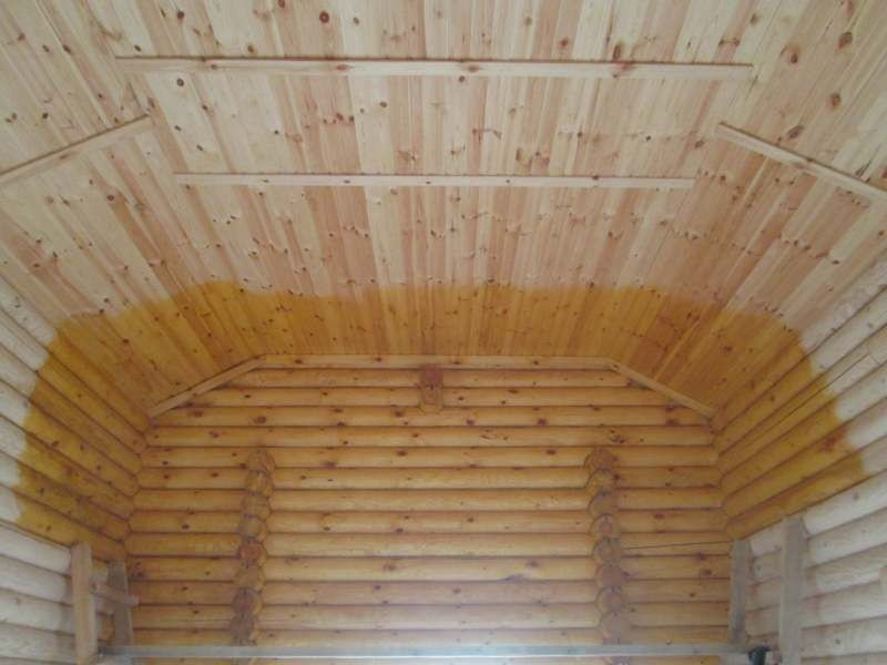 производим работы по шлифовке, покраске, конопатке срубов