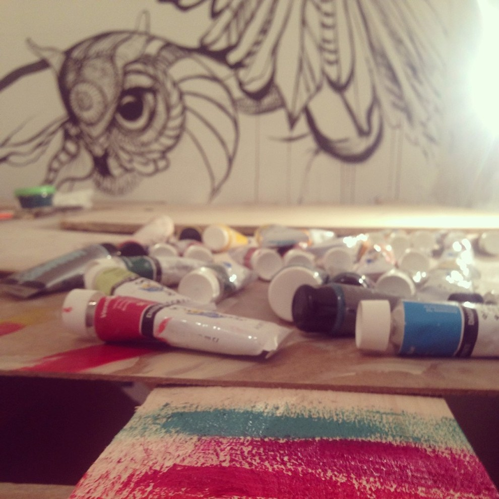 THE MAGIC OWL. WALLPAINTING PROJECT