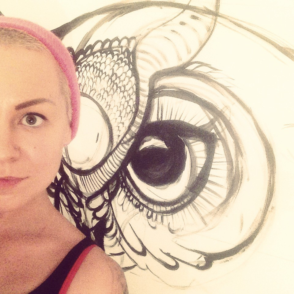 THE MAGIC OWL. WALLPAINTING PROJECT