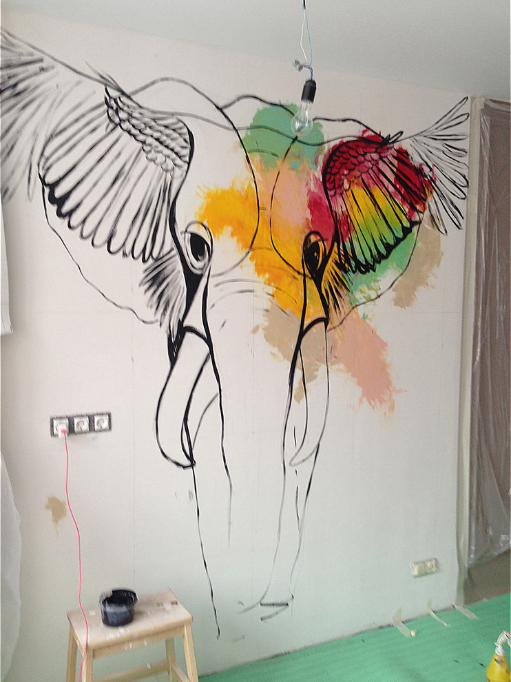 WALLPAINTING: magic elephant