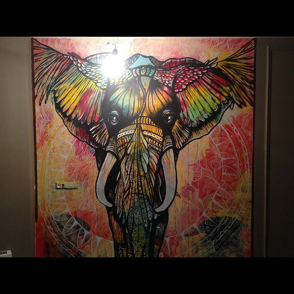 WALLPAINTING: magic elephant