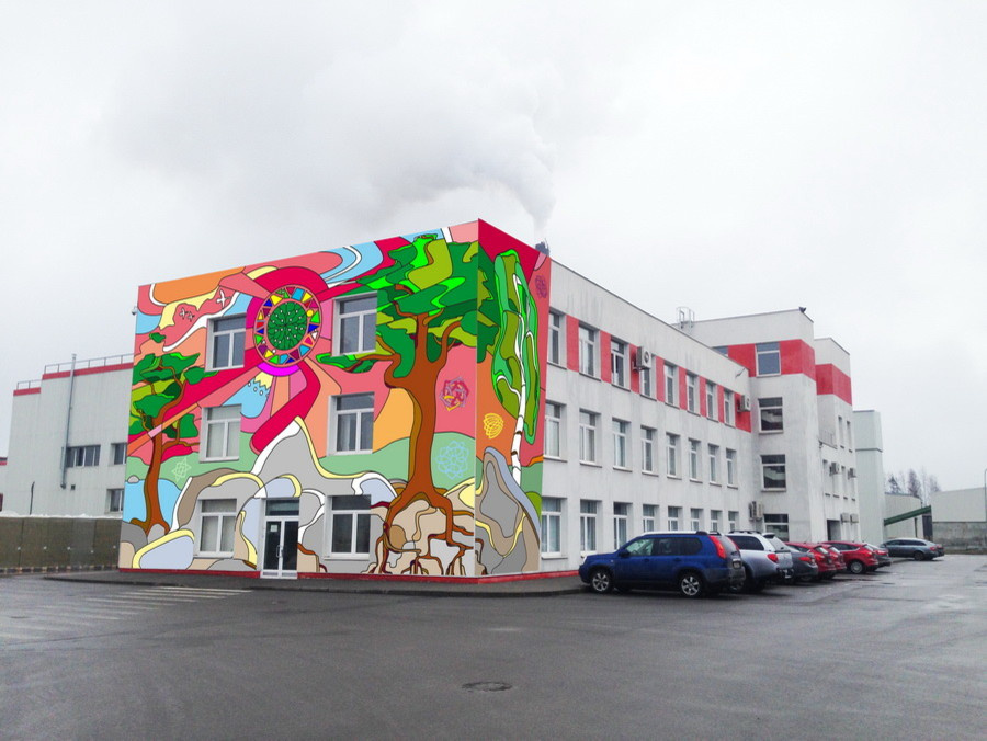 Росписи фасадов