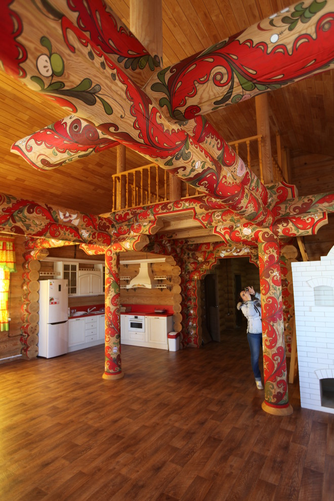 Роспись бани в Пермгородском стиле