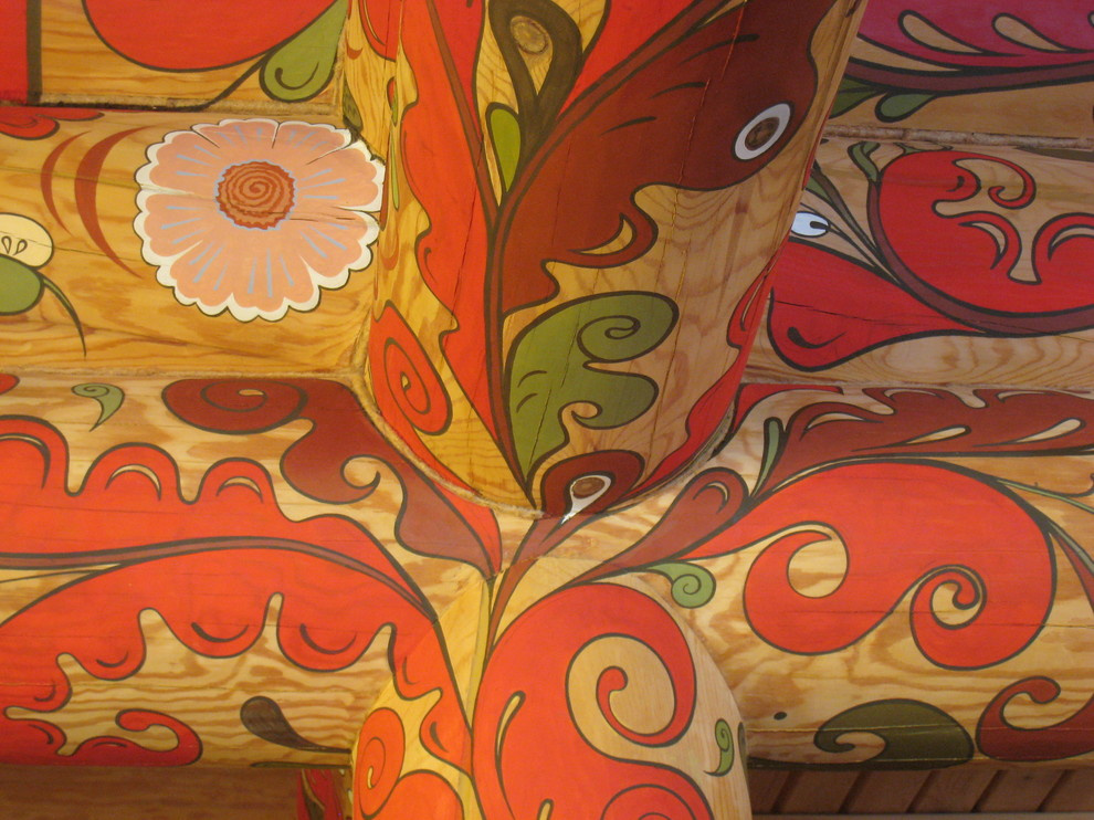 Роспись бани в Пермгородском стиле