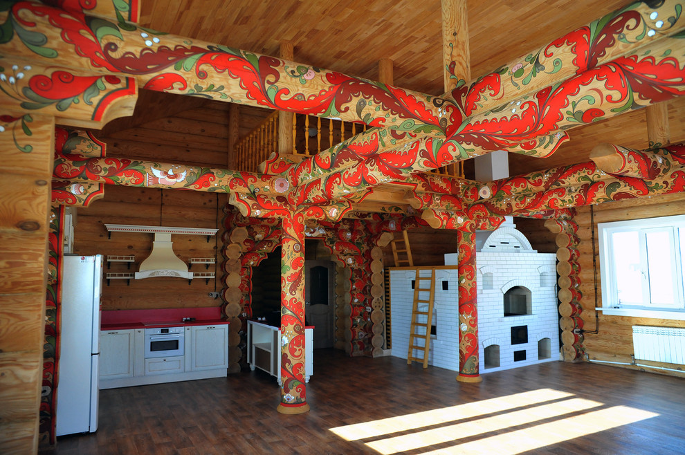 Роспись бани в Пермгородском стиле