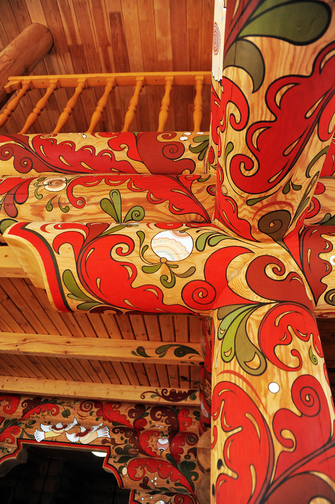 Роспись бани в Пермгородском стиле