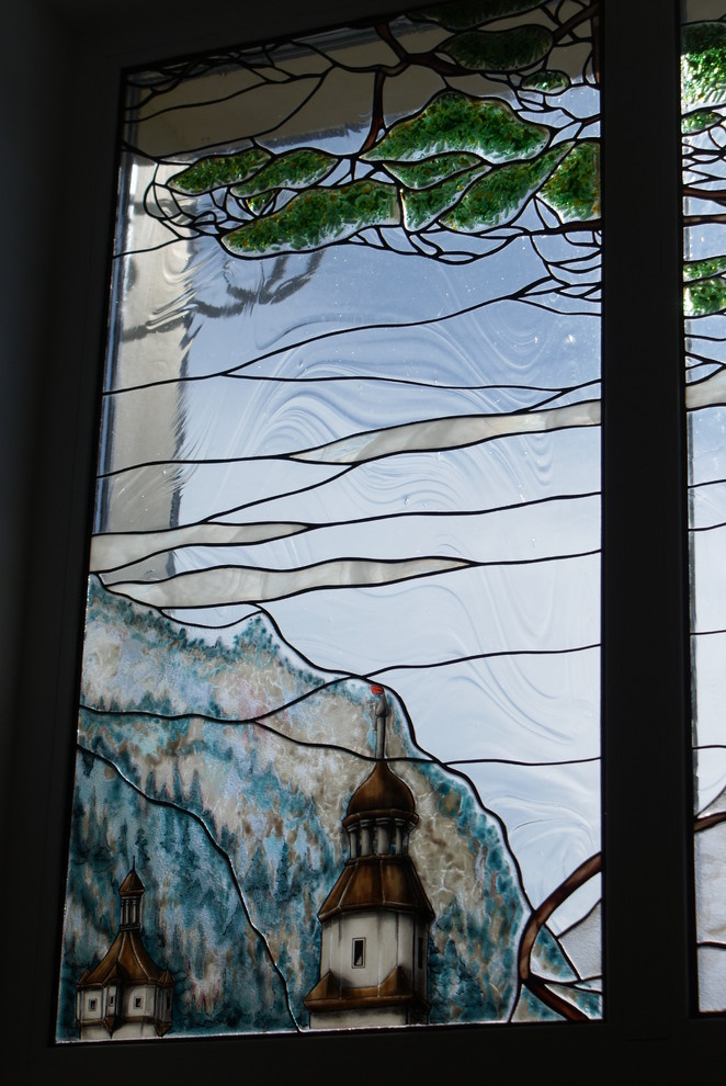 Городской пейзаж в витражах