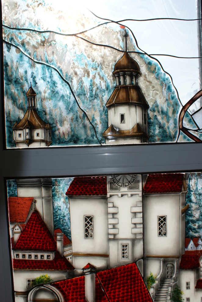 Городской пейзаж в витражах