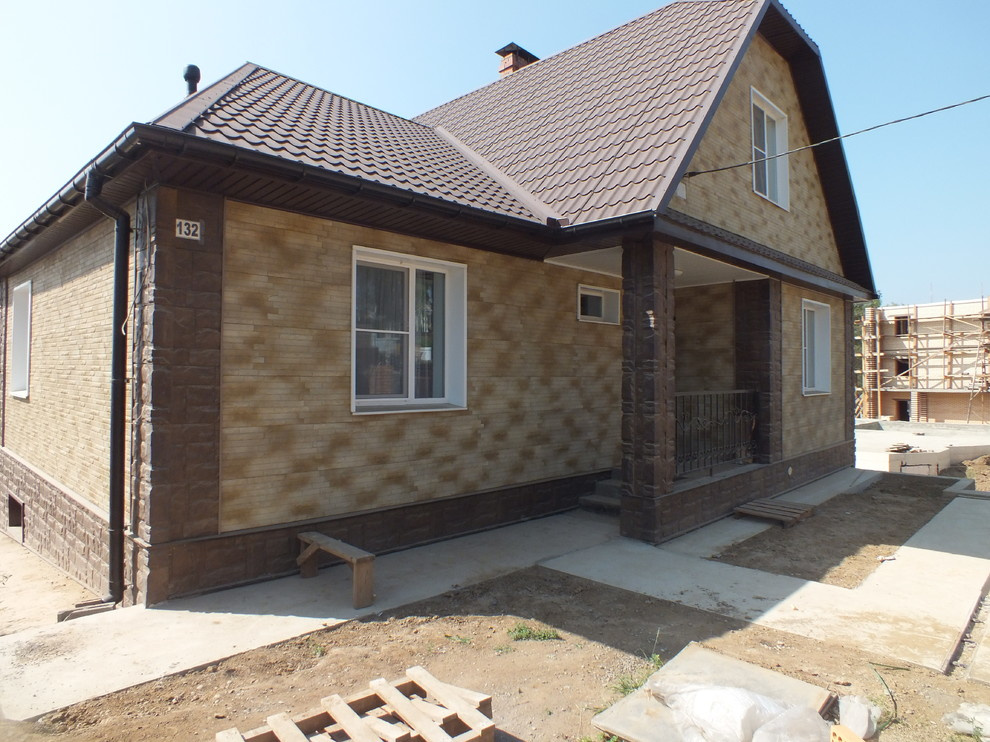 фасад из цокольного сайдинга