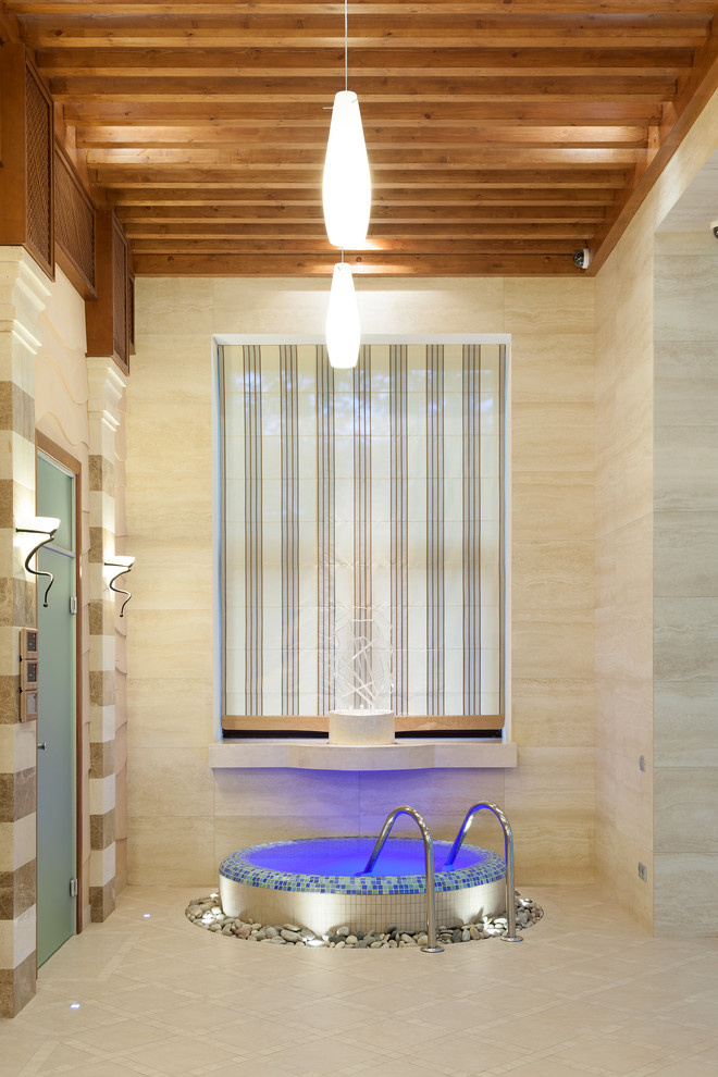 Спа, купель с холодной водой