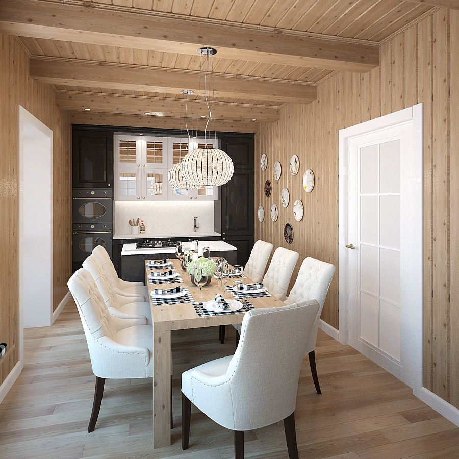 Кухня в коттедже