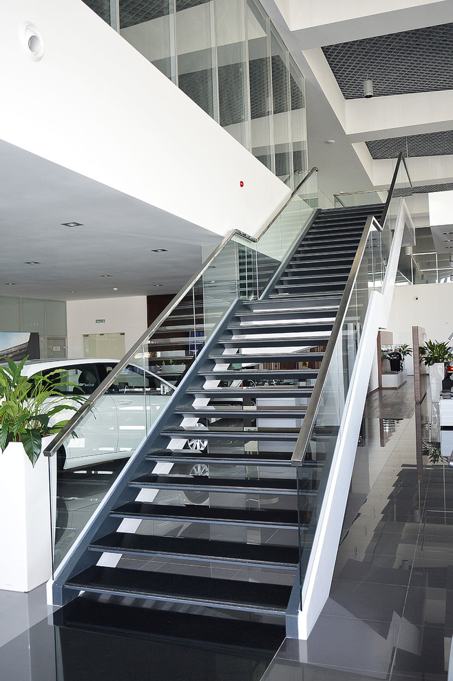 mercedes benz showroom stair