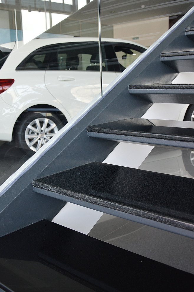 mercedes benz showroom stair