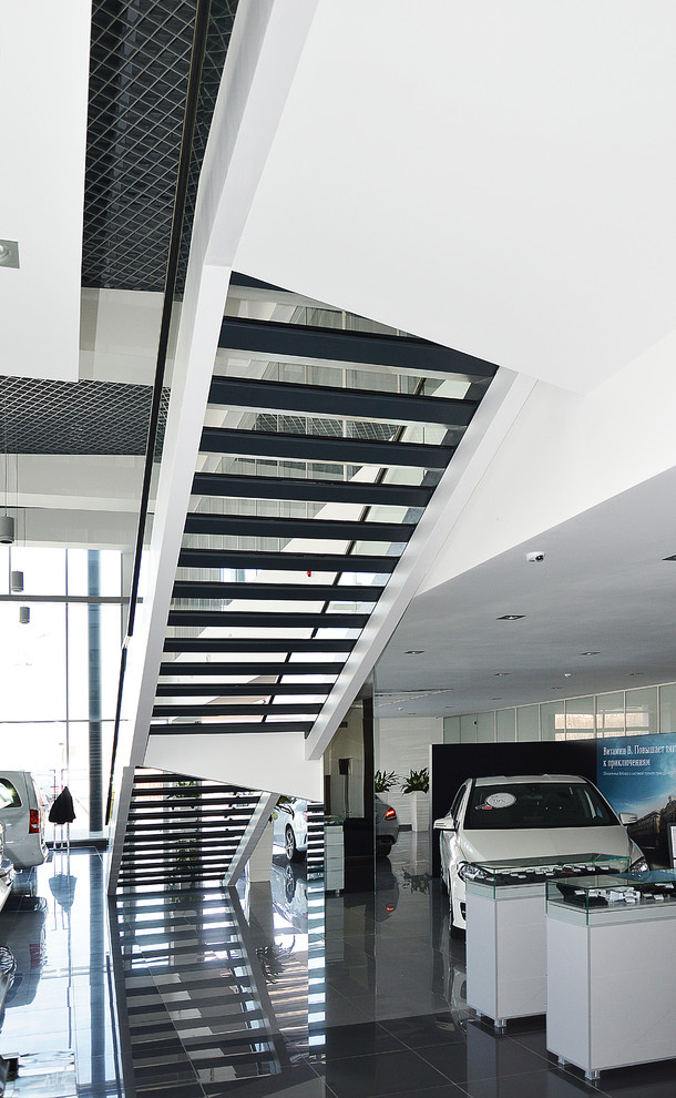 mercedes benz showroom stair