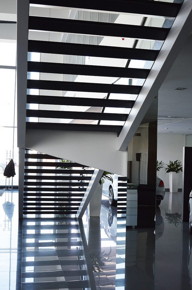 mercedes benz showroom stair