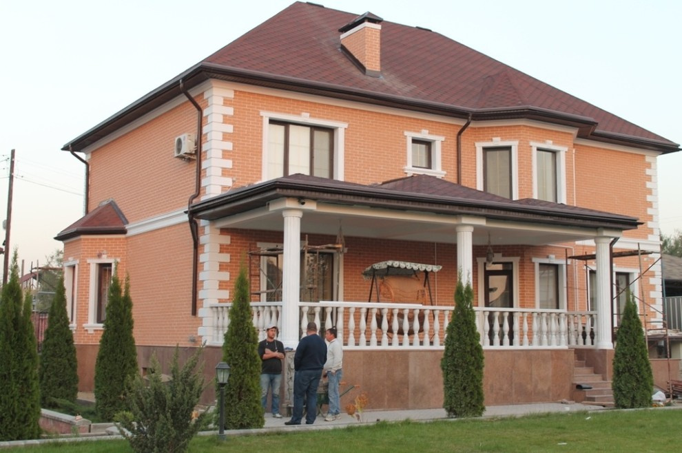 Фасад с гибким камнем