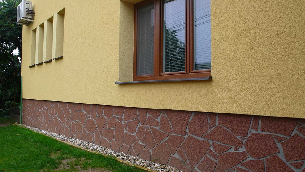 Фасад с гибким камнем