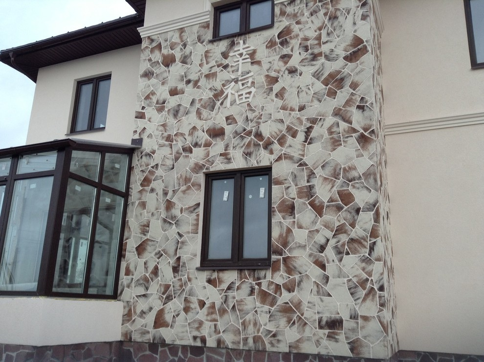 Фасад с гибким камнем