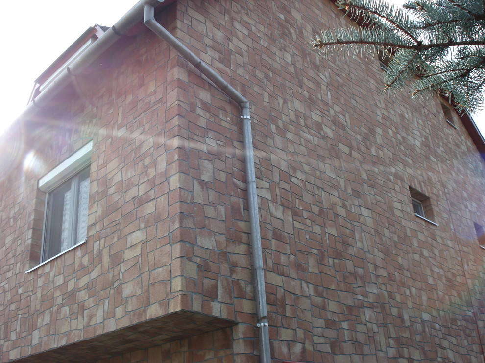 Фасад с гибким камнем