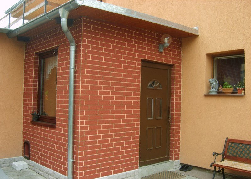 Фасад с гибким камнем