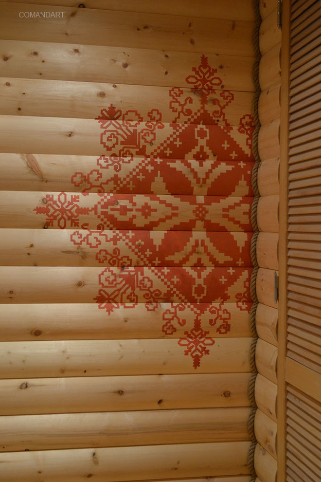 Роспись стен в сауне