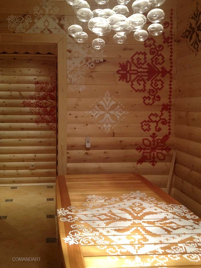 Обложка проекта: Роспись стен в сауне