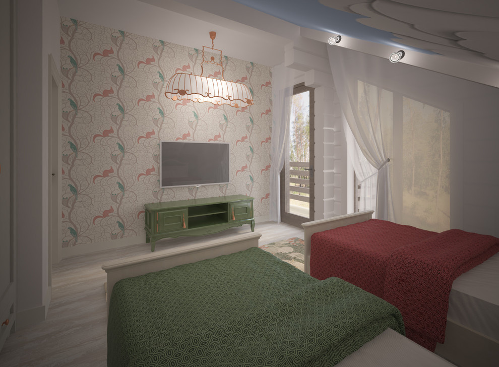 Интерьер загородного дома из клееного бруса